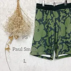 【ピーエスポールスミス】迷彩柄フラワーショートパンツ　コットン　派手柄　夏のサムネイル
