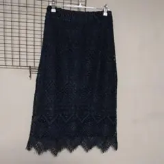 アーバンリサーチ　黒 レース タイトスカート