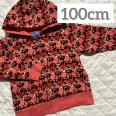 ディズニーリゾート パーカー ミニー 100cm 裏起毛