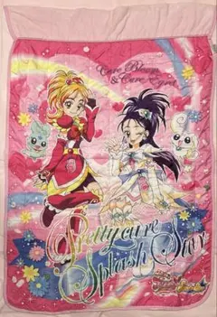 ふたりはプリキュアスプラッシュスター リアルプリント キルトケット