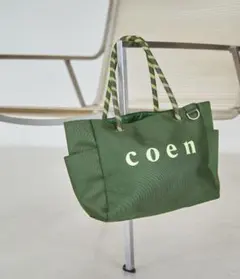 【美品】coen ロゴポリキャンバストートバッグのサムネイル