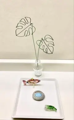 ワイヤーアート❣️モンステラ