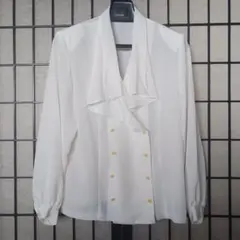 ✨ホワイト ダブルブレスト ブラウス