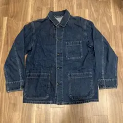 UNIQLO デニムカバーオール ダークブルー 4ポケット L