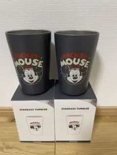 ディズニーミッキーマウス ステンレスタンブラー 2個セット 3COINS