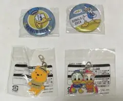 ディズニーチャーム 缶バッジ プーさん ドナルドデイジー クワッキーダックシティ