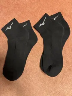 ミズノ　MIZUNO ソックス　ショート丈　2足組　25㎝〜27㎝　③