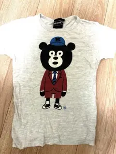 BEAMS T クマキャラクター Tシャツ XS グレー