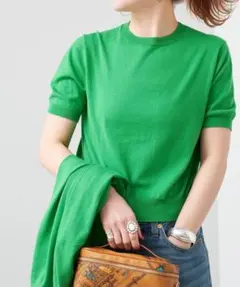 Spick&Span コンパクトハーフスリーブニット