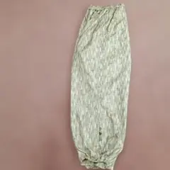 ベージュ系ワイドパンツ ゴムウエスト