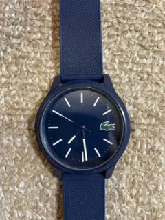 Lacoste ネイビー 時計 電池交換済