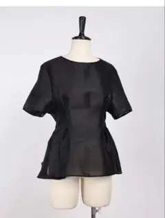 新品⭐︎Whim Gazette(ウィム ガゼット)オーガンジーペプラムブラウスのサムネイル