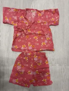 95cm 蝶柄 綿100% 甚平セット