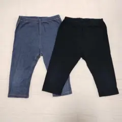 UNIQLO 7分丈レギンス 110cm 2色セット