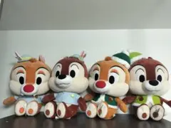 チップとデール ぬいぐるみ 4体セット