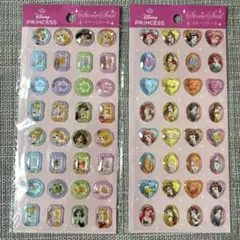 Disney プリンセス シール 2シートセット　ストーンシール