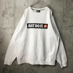 B1649古着　トレーナー　スウェット　白　ナイキ　90s Y2K