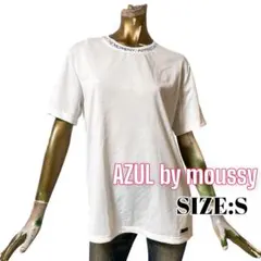 ⭐️A1079⭐️ AZUL ♥ メンズ シンプル ネックジャガードロゴTシャツ