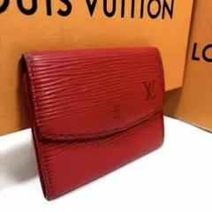 ルイヴィトン エピ ポルトモネ サーンプル コインケース 小銭入れ 赤 ルージュ