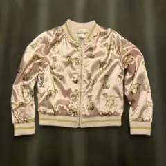 H&M K.Kijak チーター柄 サテンブルゾン 120cm