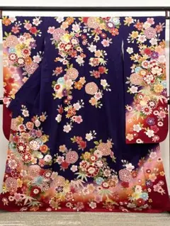 振袖 銀通し 金駒 金彩 身丈169cm MO3891 - メルカリ