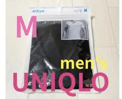 ●新品未開封●ユニクロメンズ●エアリズム・インナー・半袖Tシャツ●ブラック・M
