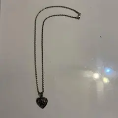 ハワイアンジュエリー　　シルバー ハート型ペンダント ネックレス