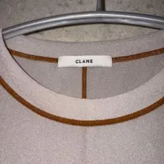 【美品】CLANE LINE SHEER L/S TOPSベージュ　フリーサイズ