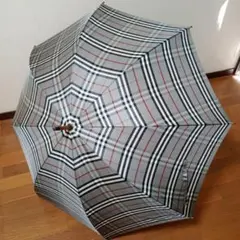 未使用 Burberry 折りたたみ傘 ノバチェック 軽くて強いカーボン骨使用
