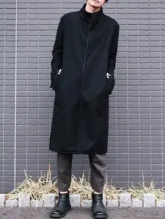 incarnation インカネーション ハイネックフロントコート 黒