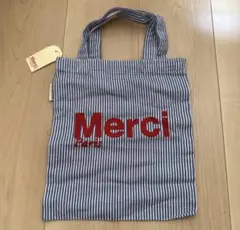 正規品】Merci チェック柄トートバッグ ワインローズクリーム - メルカリ