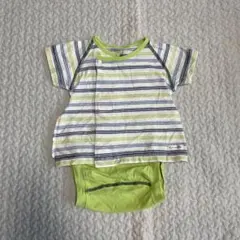 【値下げ】コンビミニ　ラップコンパクト　半袖　ロンパース【60-70】