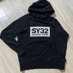SY32 by SWEET YEARS 黒 フード付きスウェットセットアップのサムネイル