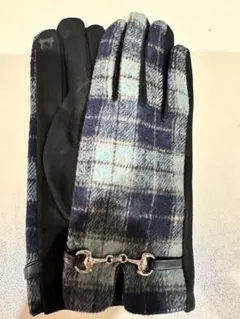 【新品未使用】Suklaa チェック柄手袋 NO.44024