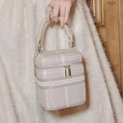 バッグ herlipto Jacquard Vanity Bag silver Herlipto Jacquard Vanity Bag シルバー ハリプ herlipto