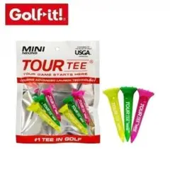 新品 TOUR TEE ツアーティーT-491 6本入り ショート ネオン