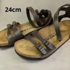 【美品】TATAMI ビルケンシュトック アドリア サンダル 茶のサムネイル