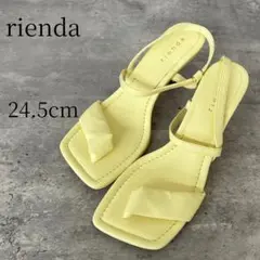 rienda トングサンダル L 24.5cm 黄イエロー スクエアトゥのサムネイル