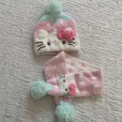 ハローキティ　キティちゃん　ニット帽　マフラー　セット