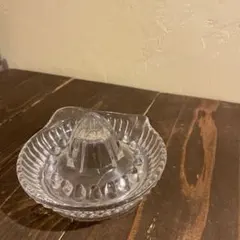 ガラスレモン手絞り器 昭和レトロ