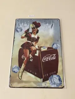 Coca-Cola コカ・コーラ ブリキ看板 昭和レトロ