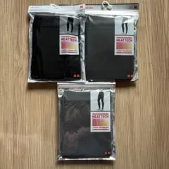 UQ UNIQLO ユニクロ ヒートテックタイツ メンズ 黒 ブラック グレー