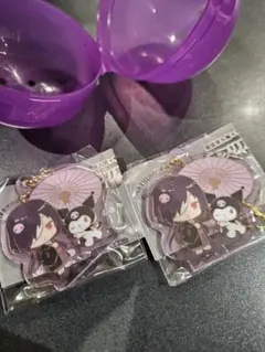 夏目友人帳　サンリオキャラクターズ　アクリルキーホルダー2 的場×クロミ