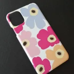 ⑳iPhone11 スマホハードケース♪花柄