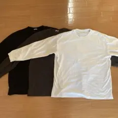 コットン長袖Tシャツ3枚セット Lサイズ
