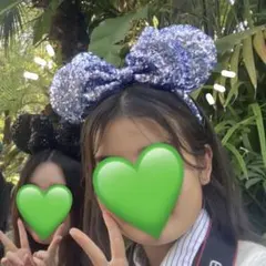 ミニーマウス風スパンコールカチューシャ