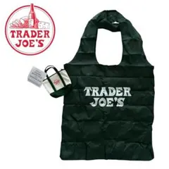 Trader Joe's エコバッグ グリーン マイクロトート収納ケース付 緑のサムネイル