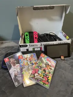 Nintendo Switch 本体 ネオンカラー ゲーム4本セット