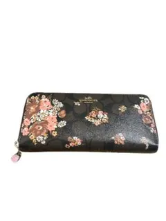 【COACH】長財布/PVC/BRW/総柄/レディース/F31572