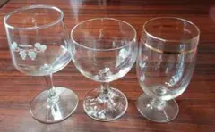 ワイングラス　３種類３個